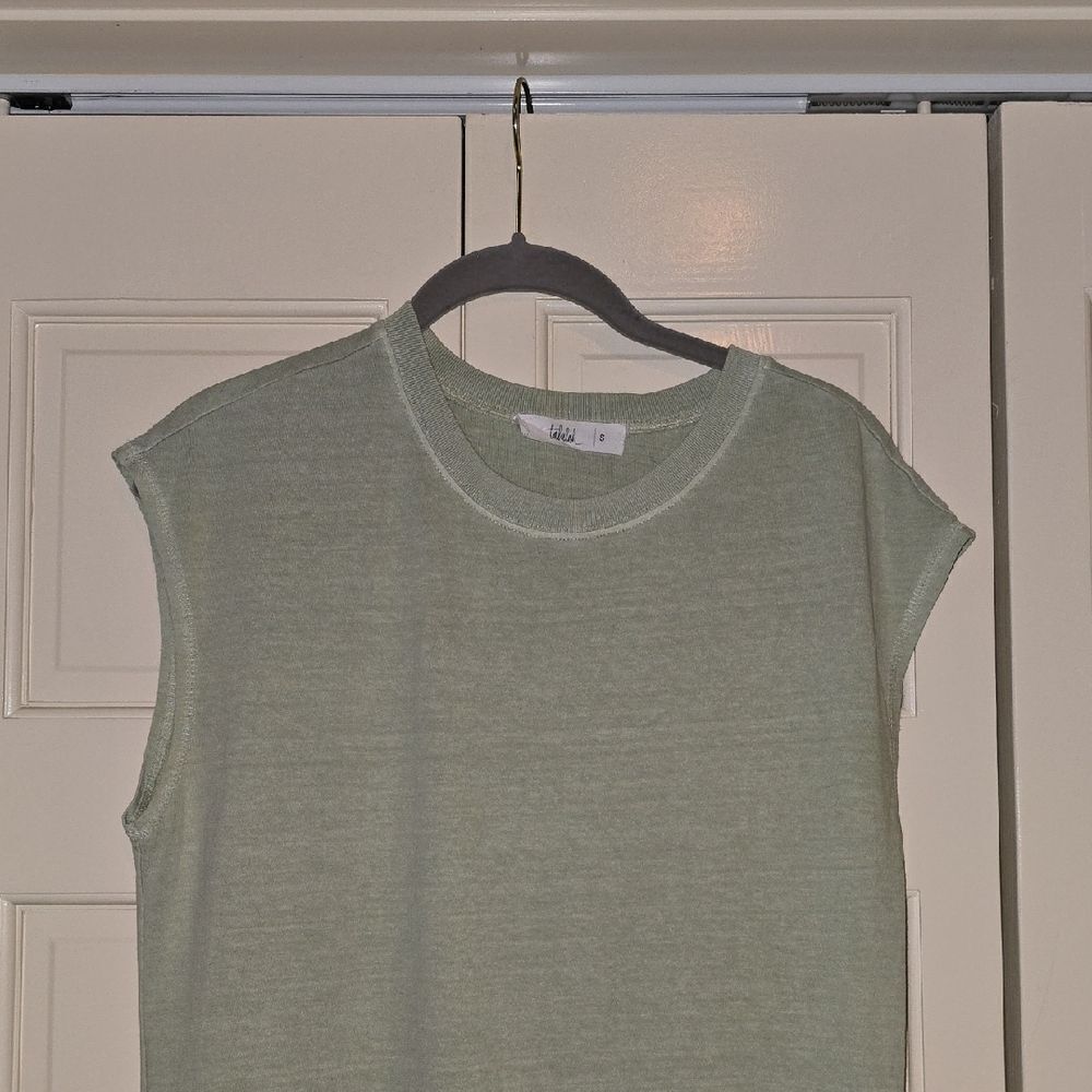 TALULAH Soft Green Knit Dress,%100 Cotton, Purchased @ Nordstroms. Wore 1x - Picture 4 of 15
